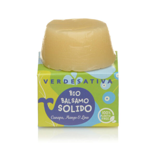 Bio Balsamo Solido Canapa Mango e Lino 40g