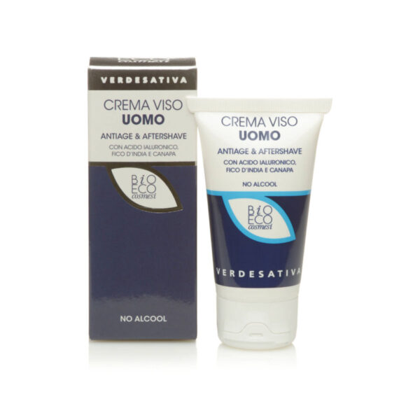 Crema Viso Uomo Antiage & Aftershave 50ml